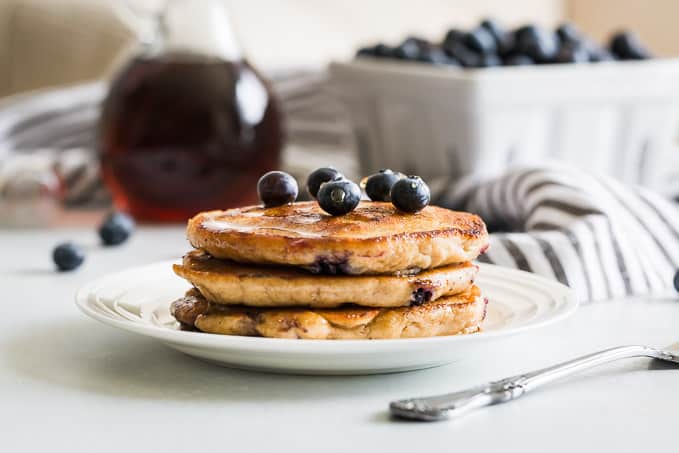 Finally! Fluffy Paleo Blueberry Pancakes That Rival Regular Ones